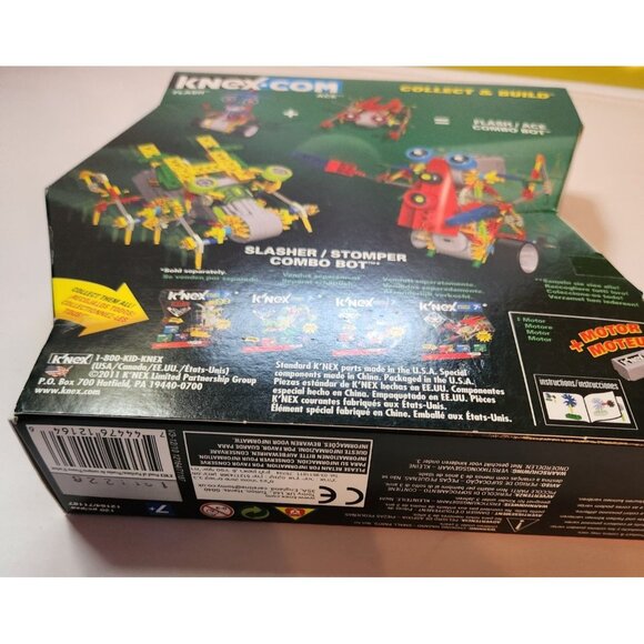 K Bot Building Set KNex Flash Slasher Stomper Combo 120 Pieces  Motorized STEM toy